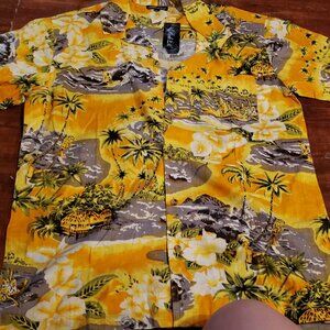 Men's large Rock L.A button down shirt